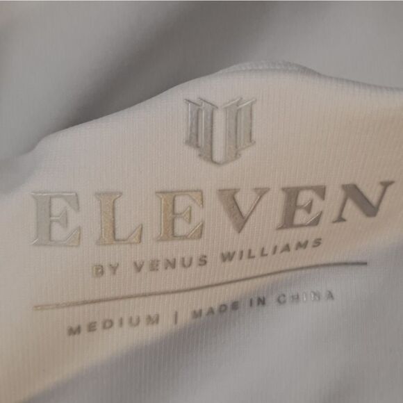 EleVen by Venus Williams White and Green Sports Bra with Tropical Print … - Picture 9 of 11